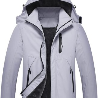 Men's Mountain Waterproof Ski Jacket Winter Windbreaker Warm Hooded Snowboarding Raincoat Jackets