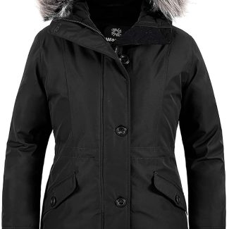 Women's Hooded Winter Coat Waterproof Warm Long Puffer Jacket Parka